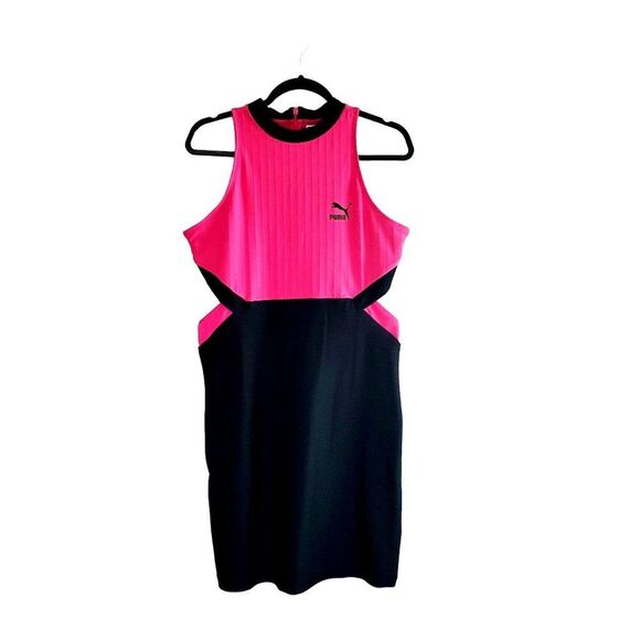 Puma Womens Dress Pink L Cut Out Active Black Athleisure - Picture 4 of 8